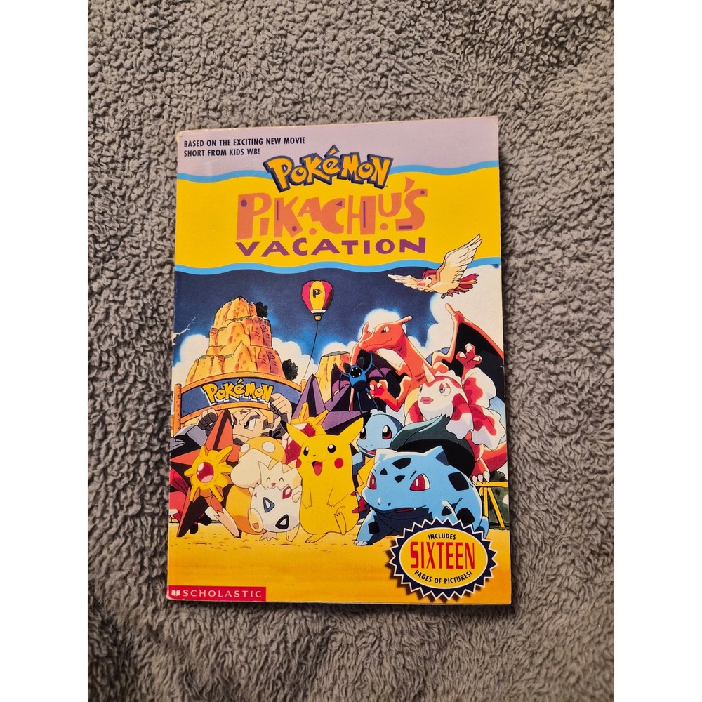 Pokemon Pikachus Vacation Movie Novelization Scholastic 1999 Vintage Book